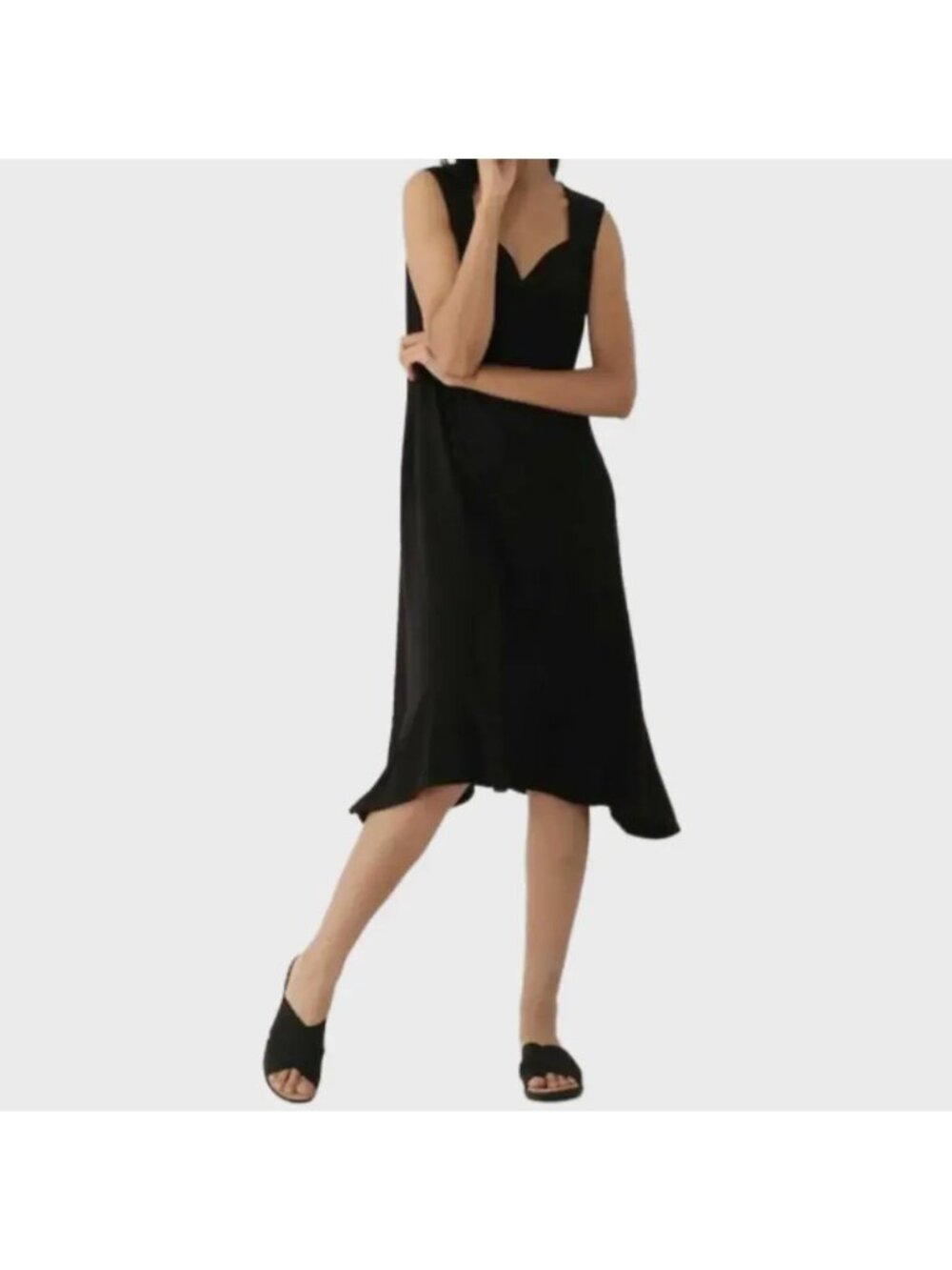 NEW Marallis Black Sleeveless Dress - Large